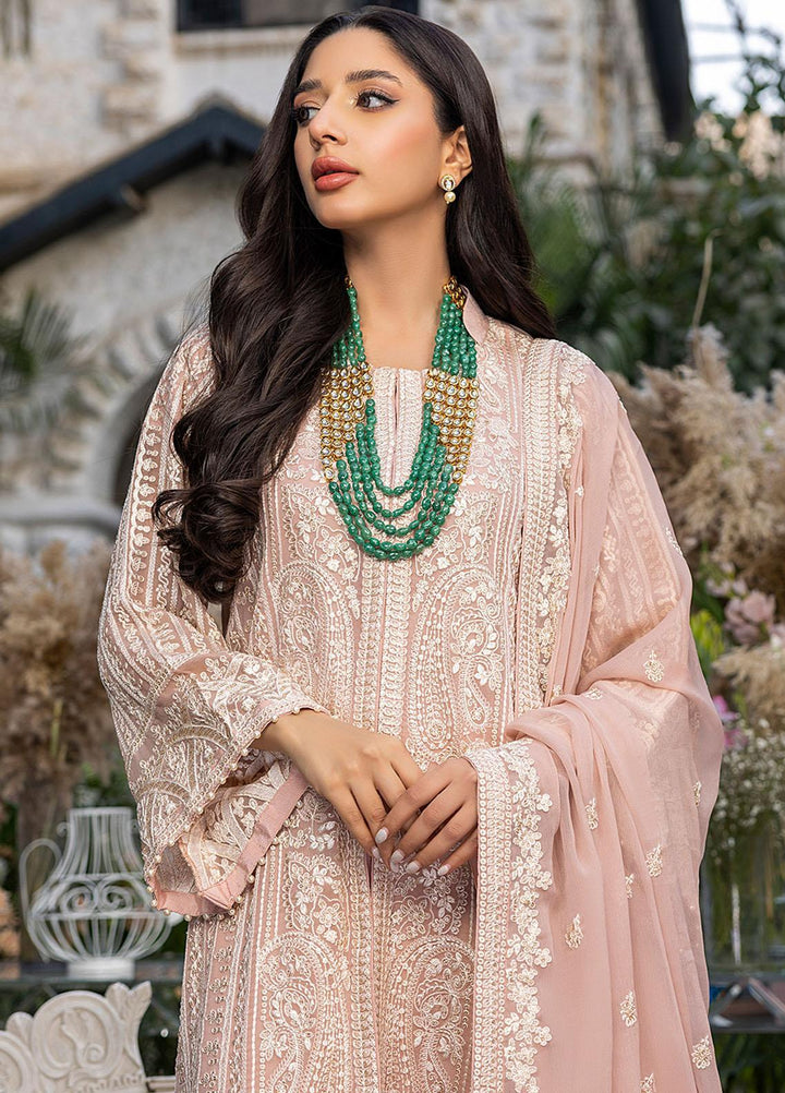 Azure Embroidered Chiffon Suits Unstitched 3 Piece AZU23L AS-93 Divine Muse - Luxury Collection