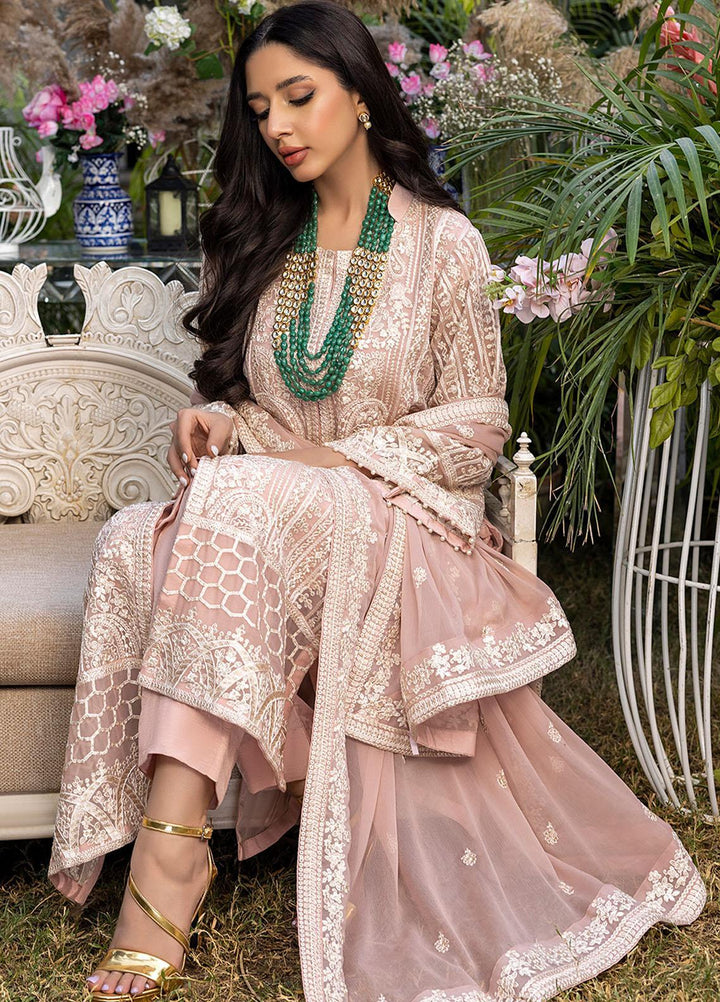 Azure Embroidered Chiffon Suits Unstitched 3 Piece AZU23L AS-93 Divine Muse - Luxury Collection