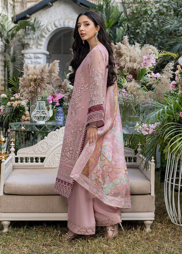 Azure Embroidered Organza Suits Unstitched 3 Piece AZU23L AS-97 Lotus Plush - Luxury Collection