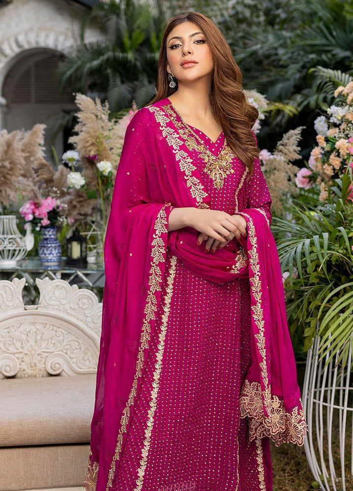 Azure Embroidered Chiffon Suits Unstitched 3 Piece AZU23L AS-99 Florescence - Luxury Collection