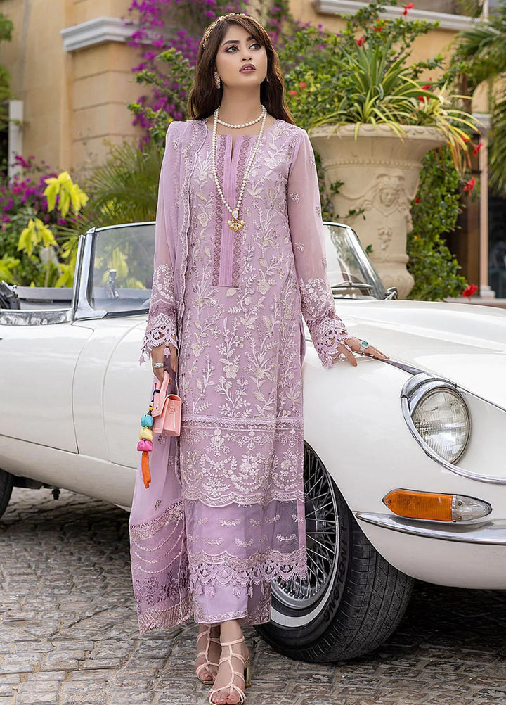 Azure Pret  Chiffon 3 Piece Suit Lilac Dreams LDAS88