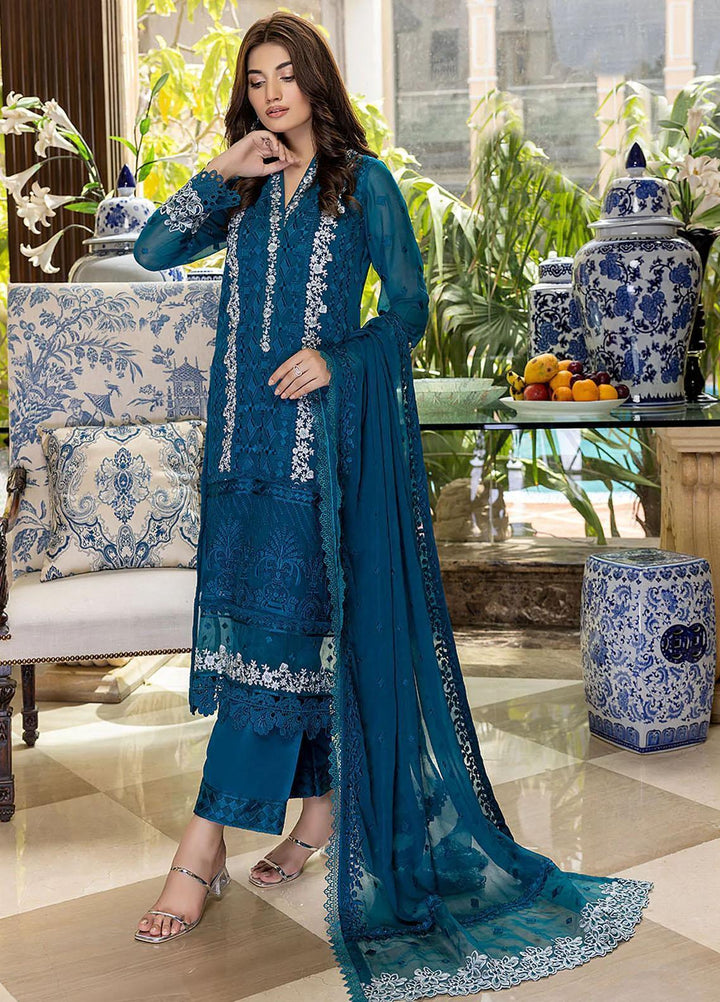 Azure Pret  Chiffon 3 Piece Suit Glamour Glow GGAS86