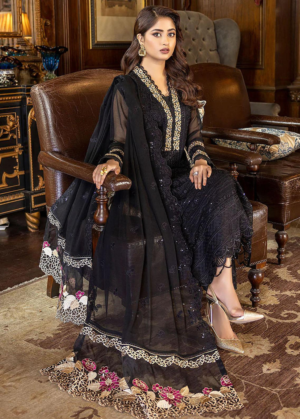 Azure Pret  Chiffon 3 Piece Suit Dazzling Fairy DFAS85