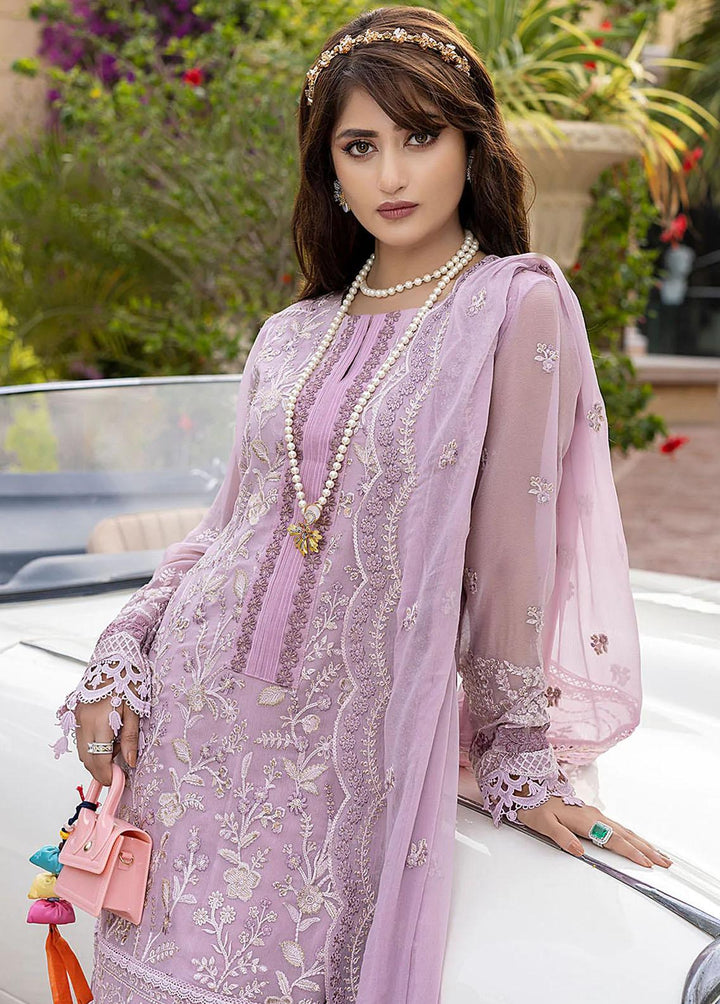 Azure Pret  Chiffon 3 Piece Suit Lilac Dreams LDAS88