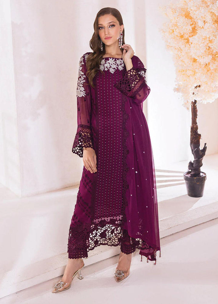 Azure Embroidered  Suits Unstitched 4 Piece AZU23LE Dreamy Glint - Luxury Collection