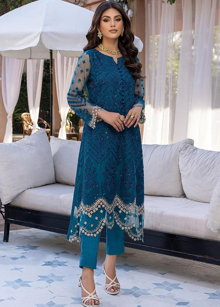 Azure Pret  Net Shirt Fiery Blue FBAZK165