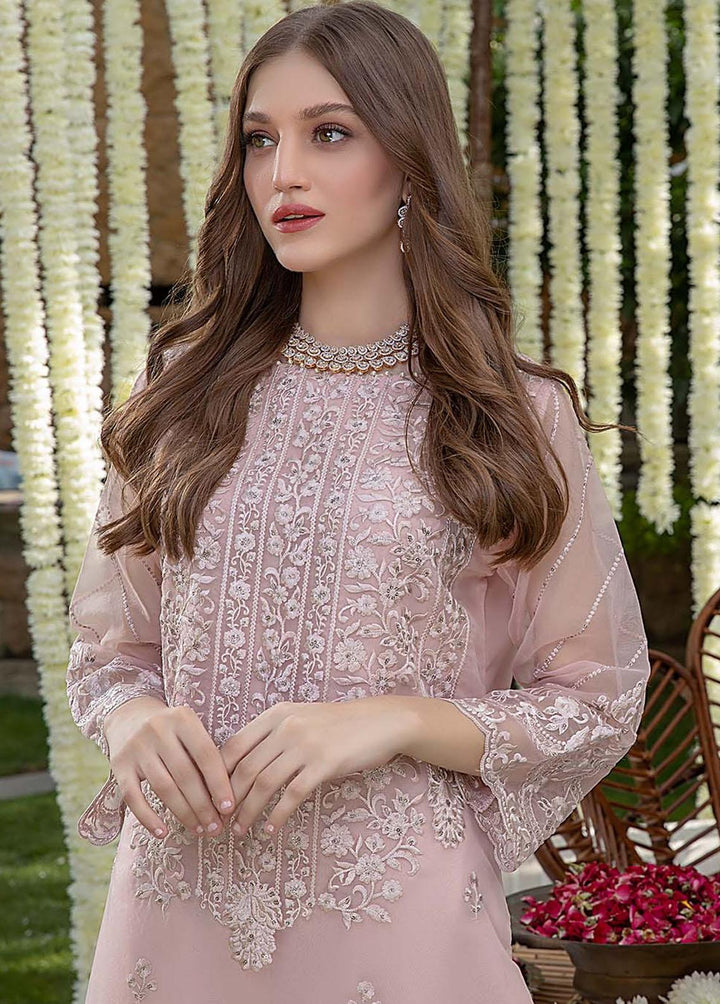 Azure Pret  Organza Shirt Tea Pink TPAZK152