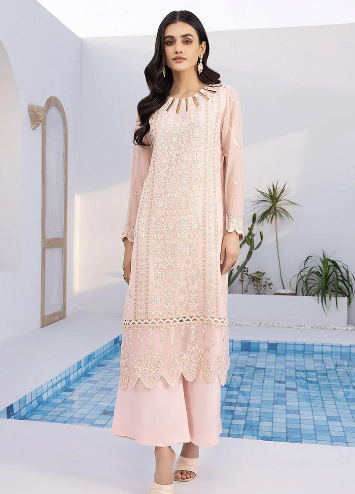 Azure Embroidered   Unstitched Shirt AZU22S Decent Lily - Luxury Formal Collection