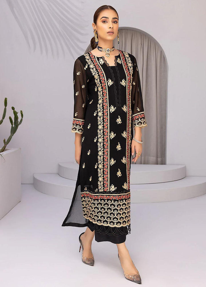 Azure Embroidered   Unstitched Shirt AZU22S Floral Fiesta - Luxury Formal Collection
