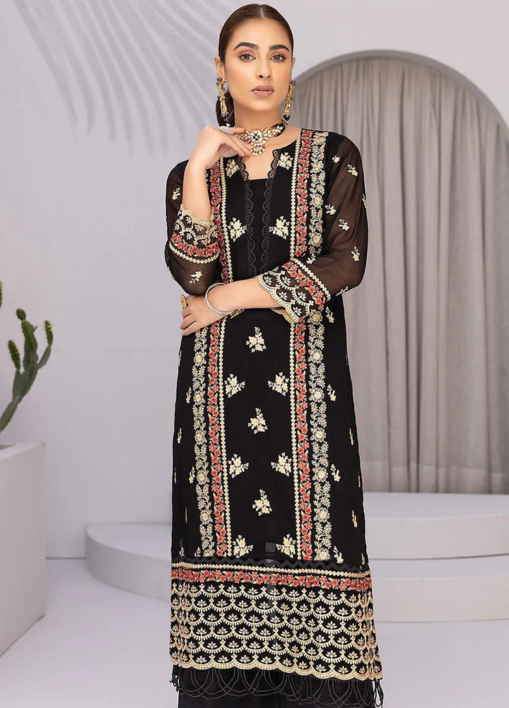 Azure Embroidered   Unstitched Shirt AZU22S Floral Fiesta - Luxury Formal Collection