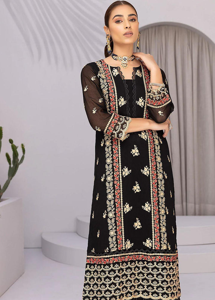 Azure Embroidered   Unstitched Shirt AZU22S Floral Fiesta - Luxury Formal Collection