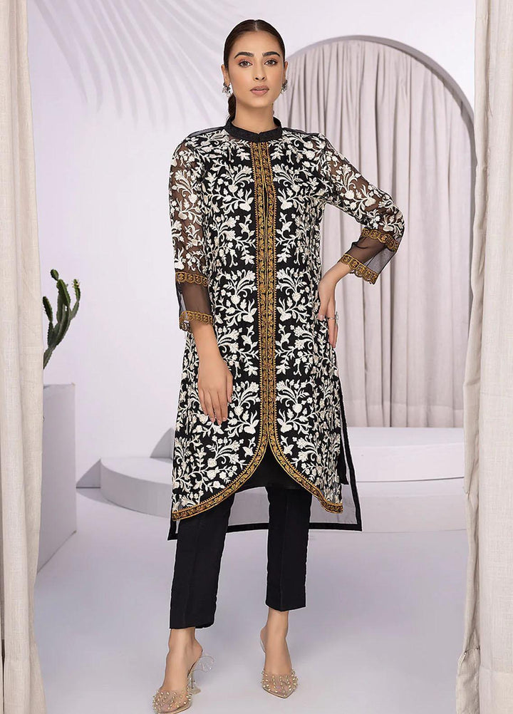 Azure Embroidered   Unstitched Shirt AZU22S Hazy Night - Luxury Formal Collection