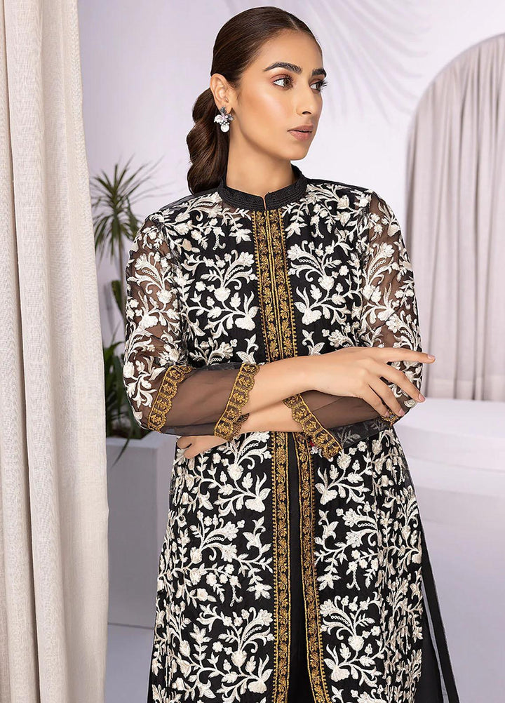 Azure Embroidered   Unstitched Shirt AZU22S Hazy Night - Luxury Formal Collection