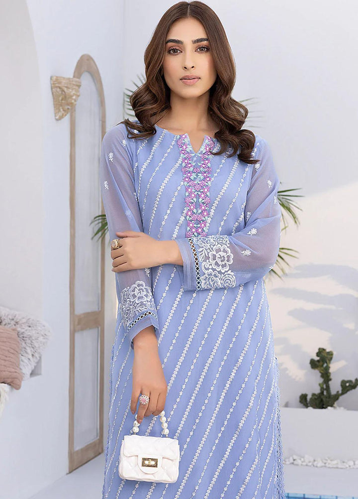 Azure Embroidered   Unstitched Shirt AZU22S Nymphaea - Luxury Formal Collection