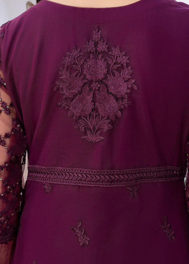 Azure Embroidered   Unstitched Shirt AZU22S Plumrose - Luxury Formal Collection