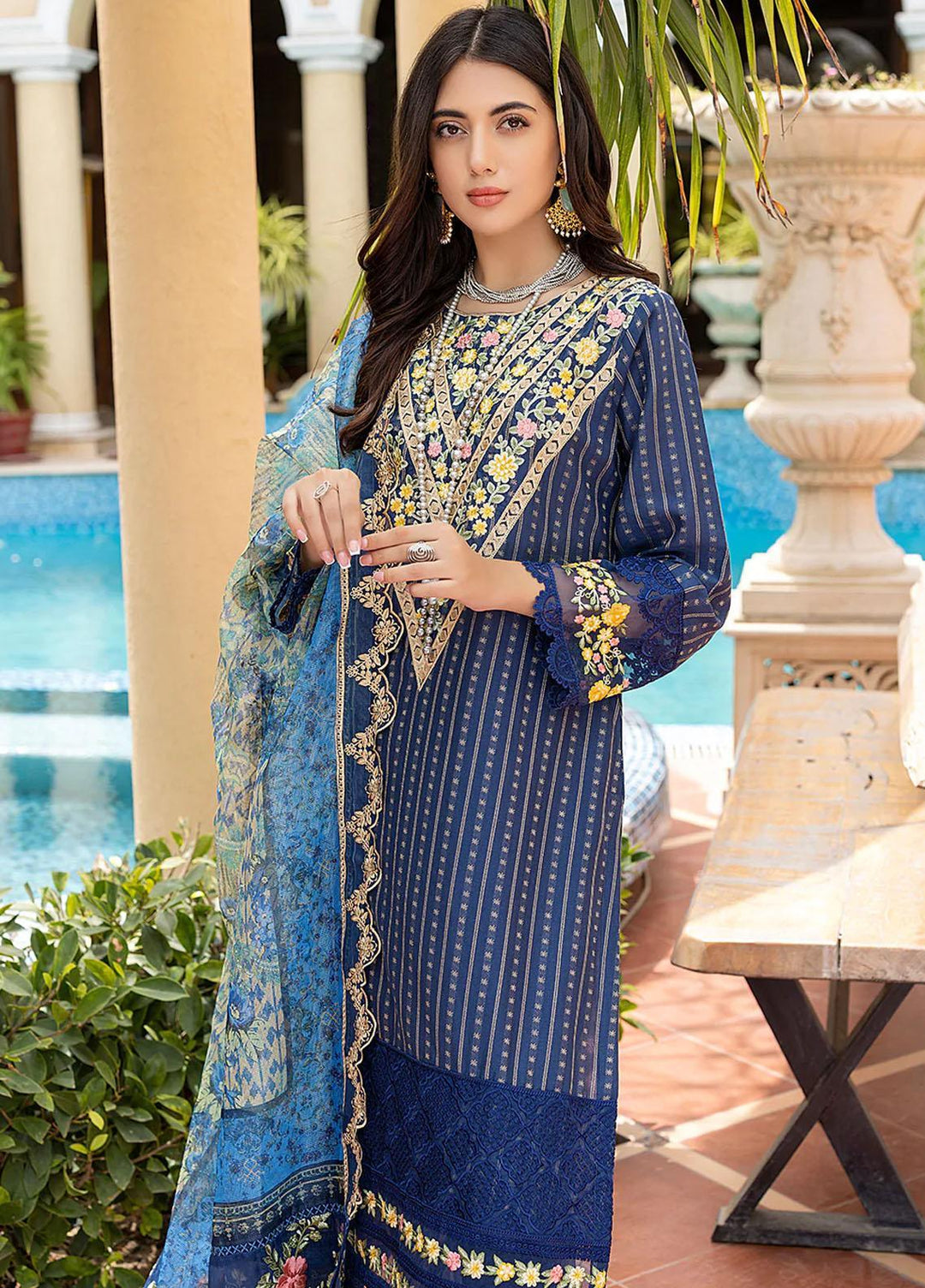 Azure Pret  Lawn 3 Piece Suit Aquatic ACLAWN50