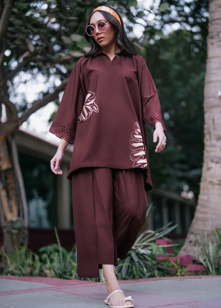 Azure Pret Casual Wash n Wear 2 Piece Suit Cinnamon Storm