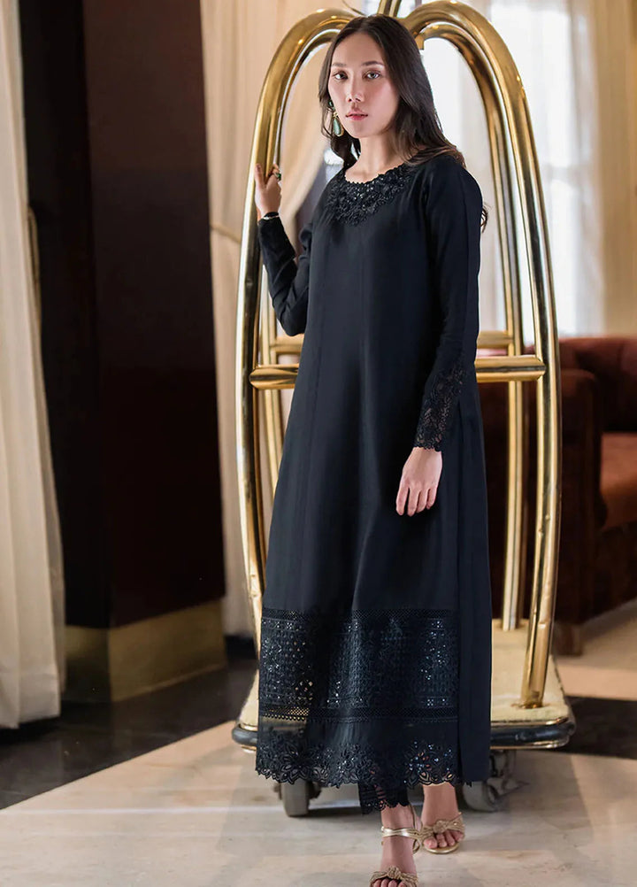 Azure Pret Embellished Raw Silk 2 Piece Suit Mytic Dust