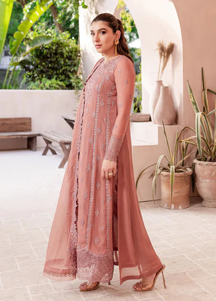 Azure Pret Embroidered Chiffon 3 Piece Suit Berry Blooms