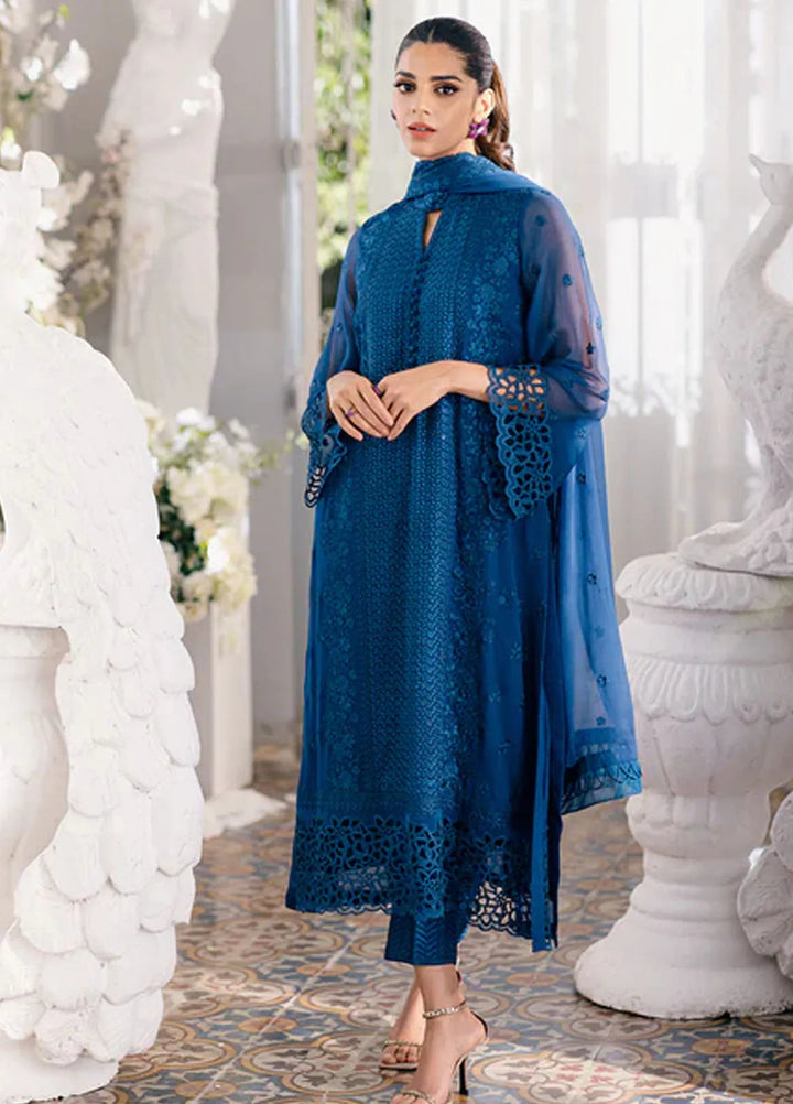 Azure Pret Embroidered Chiffon 3 Piece Suit Galactic Glow