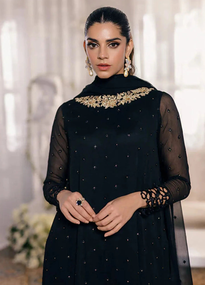 Azure Pret Embroidered Chiffon 3 Piece Suit Midnight Glow