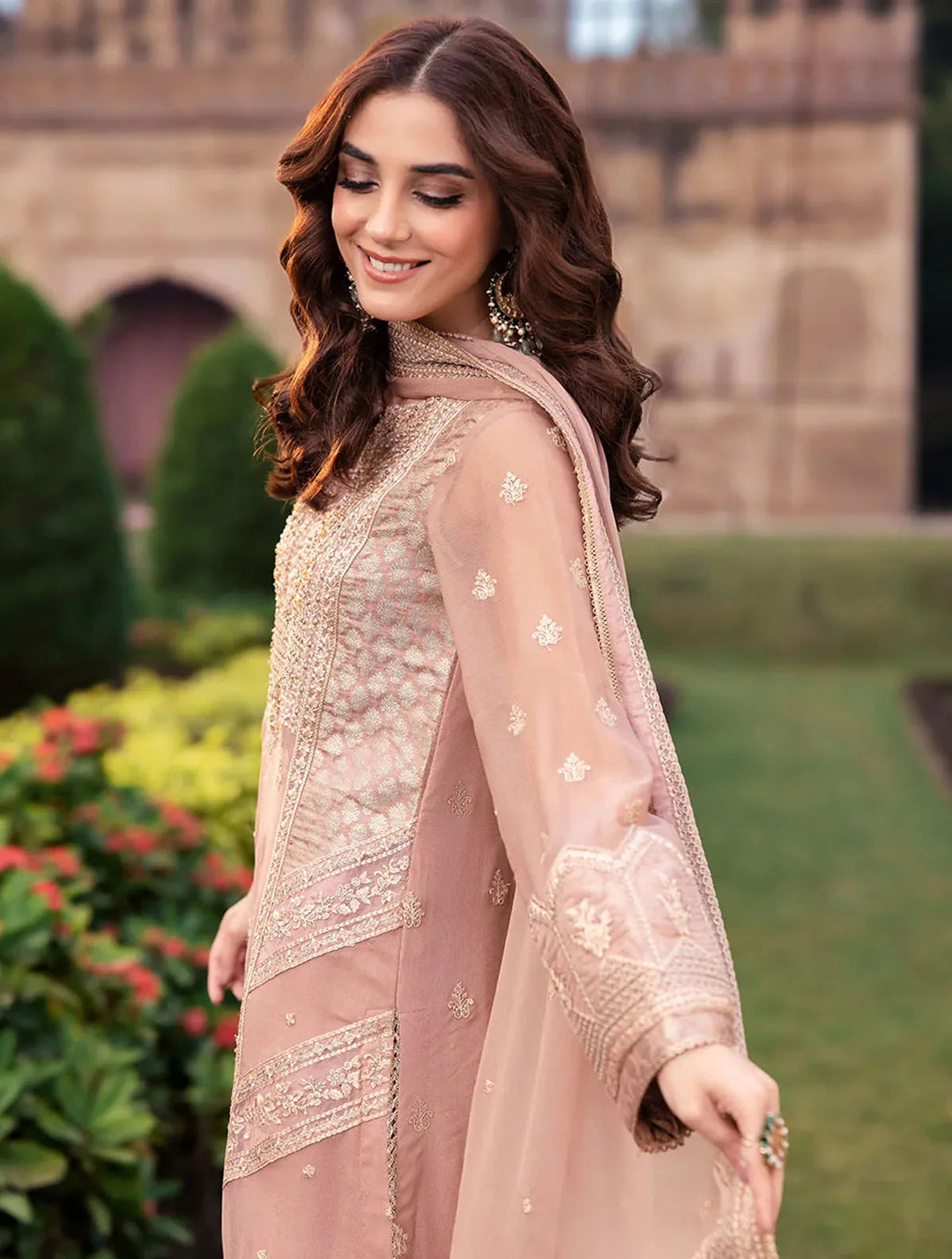 Azure Pret Embroidered Chiffon 3 Piece Suit Nectar Mirage