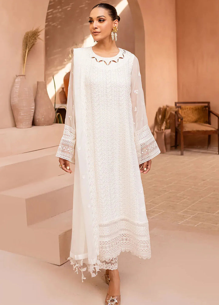 Azure Pret Embroidered Chiffon 3 Piece Suit Royal Allure