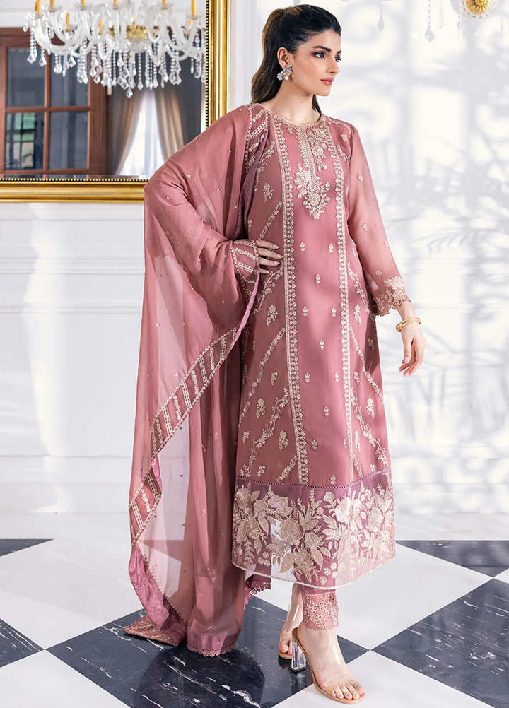 Azure Pret Embroidered Chiffon 4 Piece Suit Candy Blush