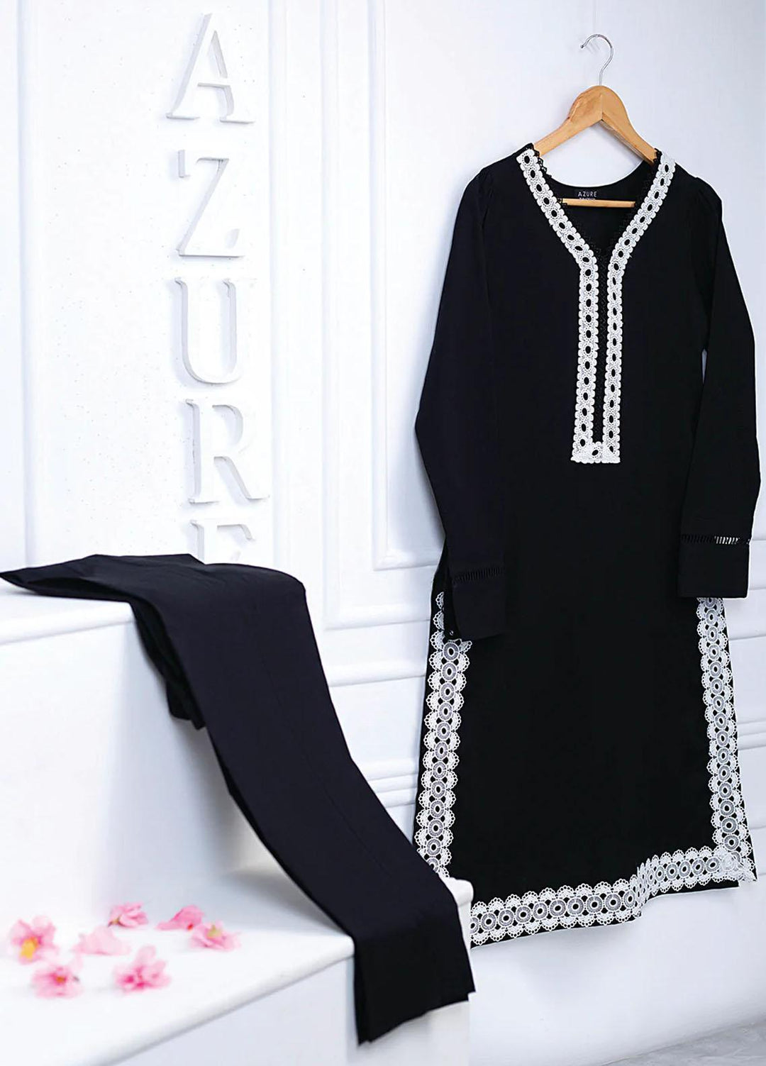 Azure Casual Pret  Lawn 2 Piece Dress Bold Maze BMCL01