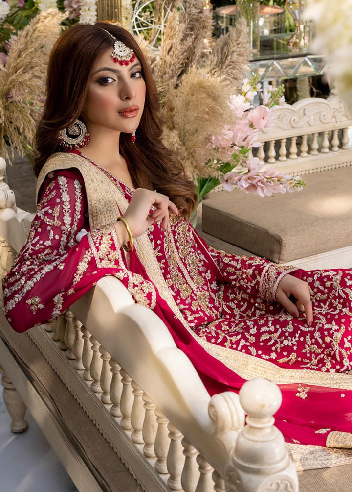 Azure Embroidered Chiffon Suits Unstitched 4 Piece AZU23WD BR-012 Dastaan - Wedding Collection
