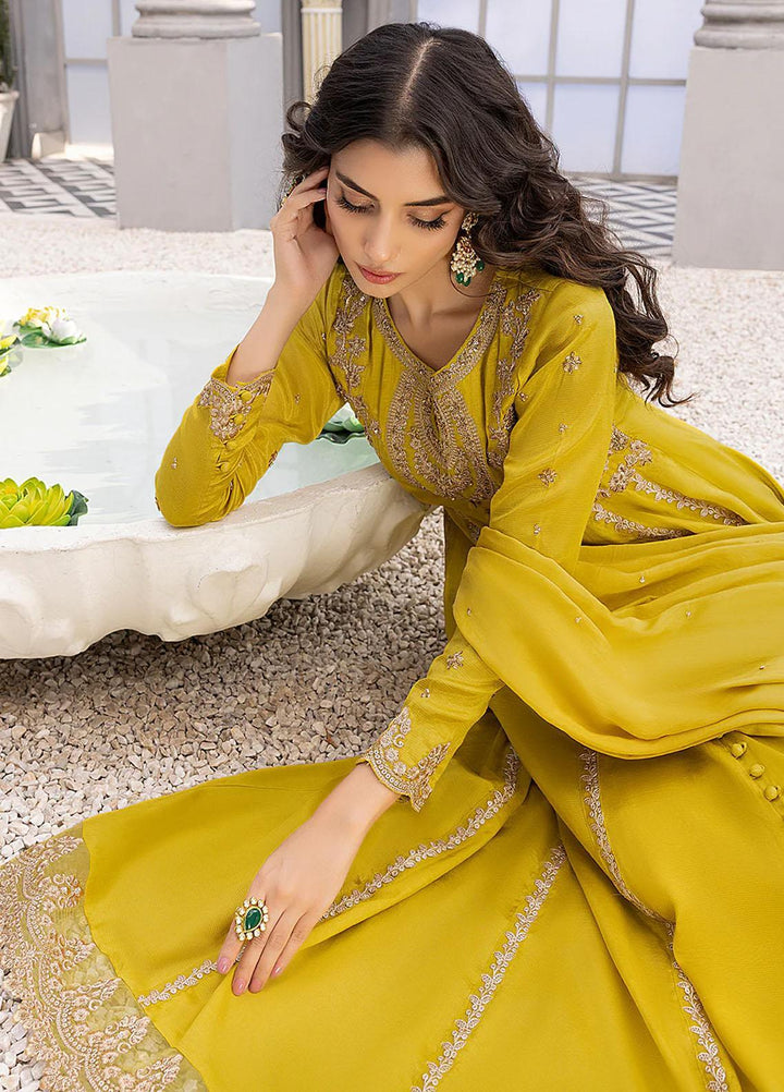 Azure Luxury Pret  Silk 3 Piece Dress Amber Crush ACVG319