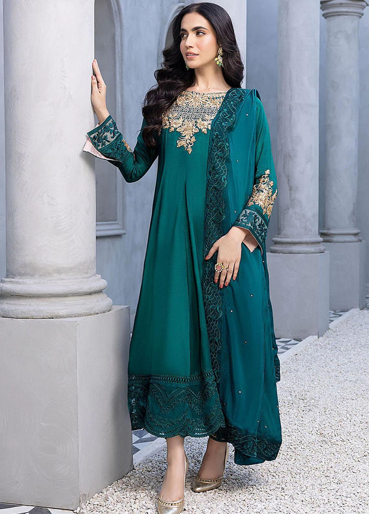 Azure Luxury Pret  Silk 3 Piece Dress Ornate Dreams ODVG322