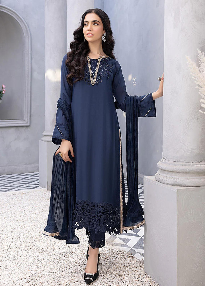 Azure Luxury Pret  Silk 3 Piece Dress Magical Muse MMVG337