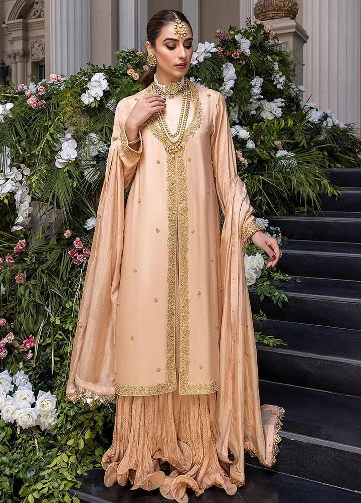 Azure Pret Embroidered Cotton Silk 3 Piece Dress Magnolia MGVG01