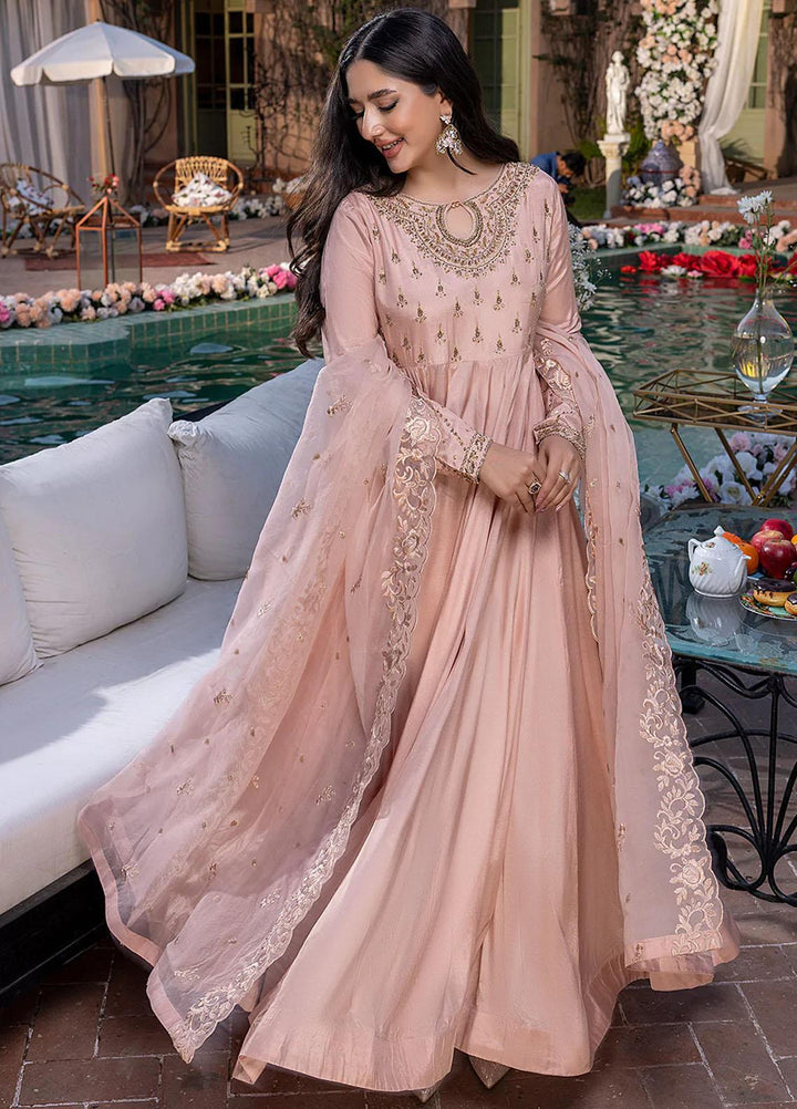 Azure Pret Embroidered Cotton Silk 3 Piece Dress Glowing Puff GPVG300