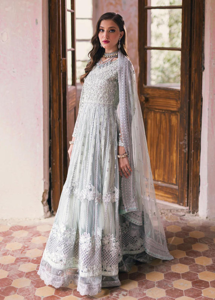 Azure Pret Embroidered Net 4 Piece Suit Aarzoo