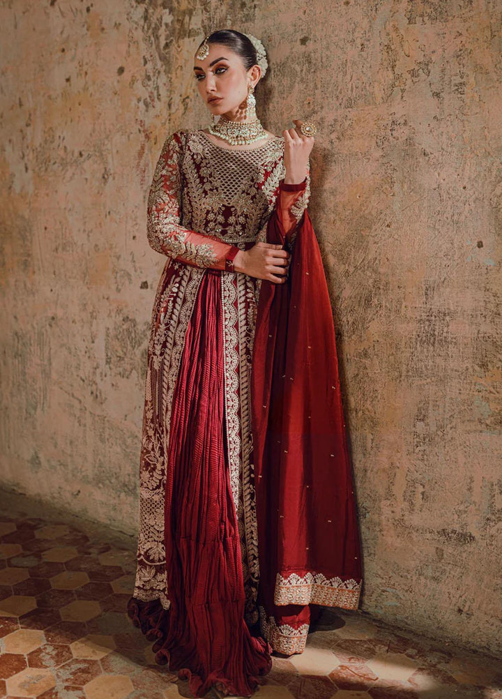 Azure Pret Embroidered Net 4 Piece Suit Hoor