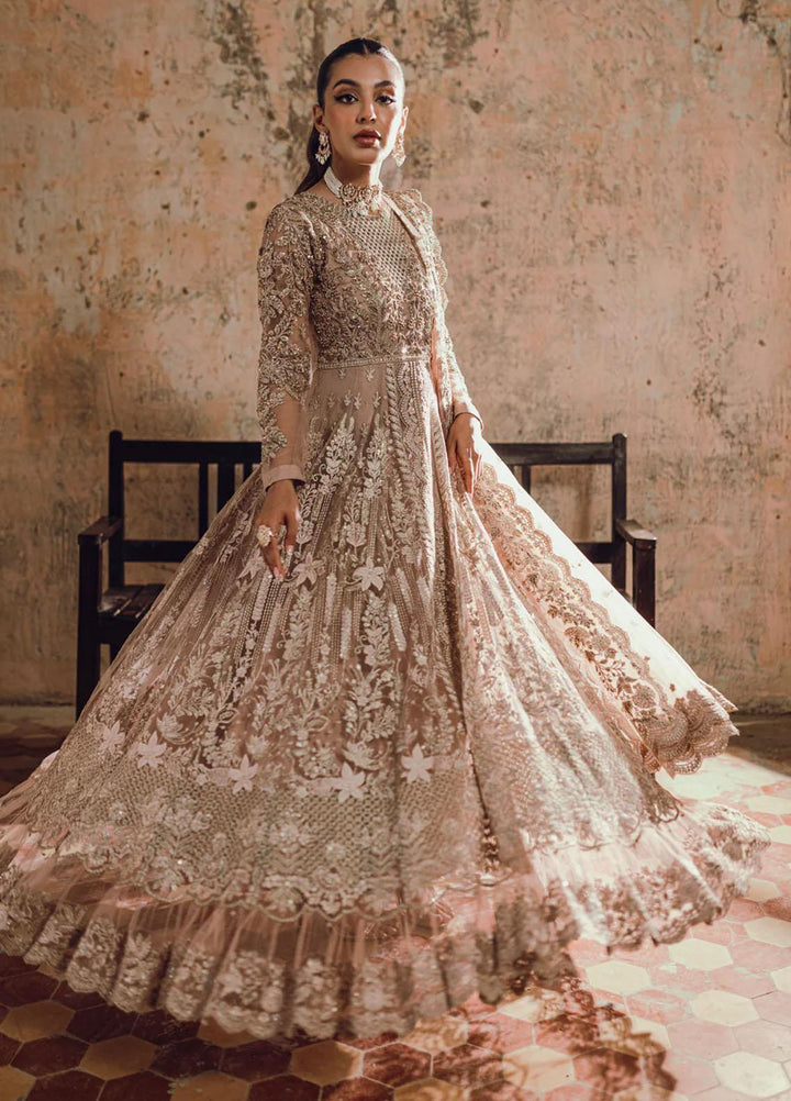 Azure Pret Embroidered Net 4 Piece Suit Nayaab