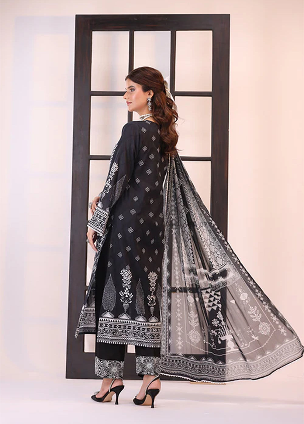 La Elise Women Unstitched Embroidered Lawn 3 Piece Suit 0001209 Zara - Festive Collection