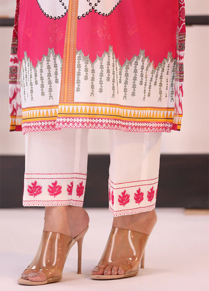La Elise Women Unstitched Embroidered Lawn 3 Piece Suit 0001207 Sarah - Festive Collection