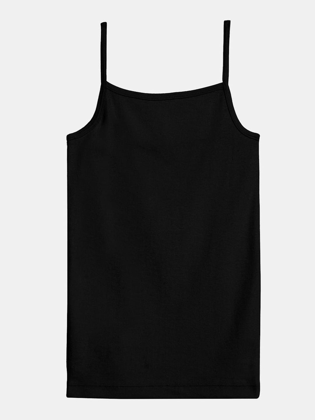Dhaga Kids Pret Solids Jersy 1 Piece Pack of 3 Cotton Camisole Black HDKB - Summer Collection