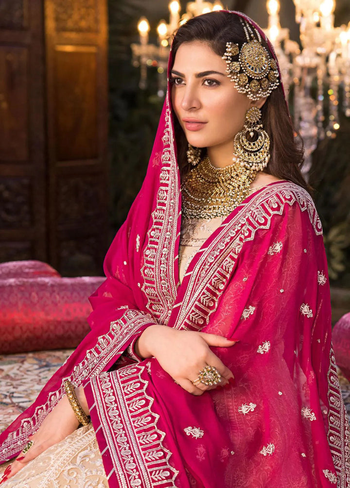 Baad-e-Naubahar by Asim Jofa Embroidered Net Unstitched Suit 3 Piece AJ22BN AJNB-05 - Wedding Collection