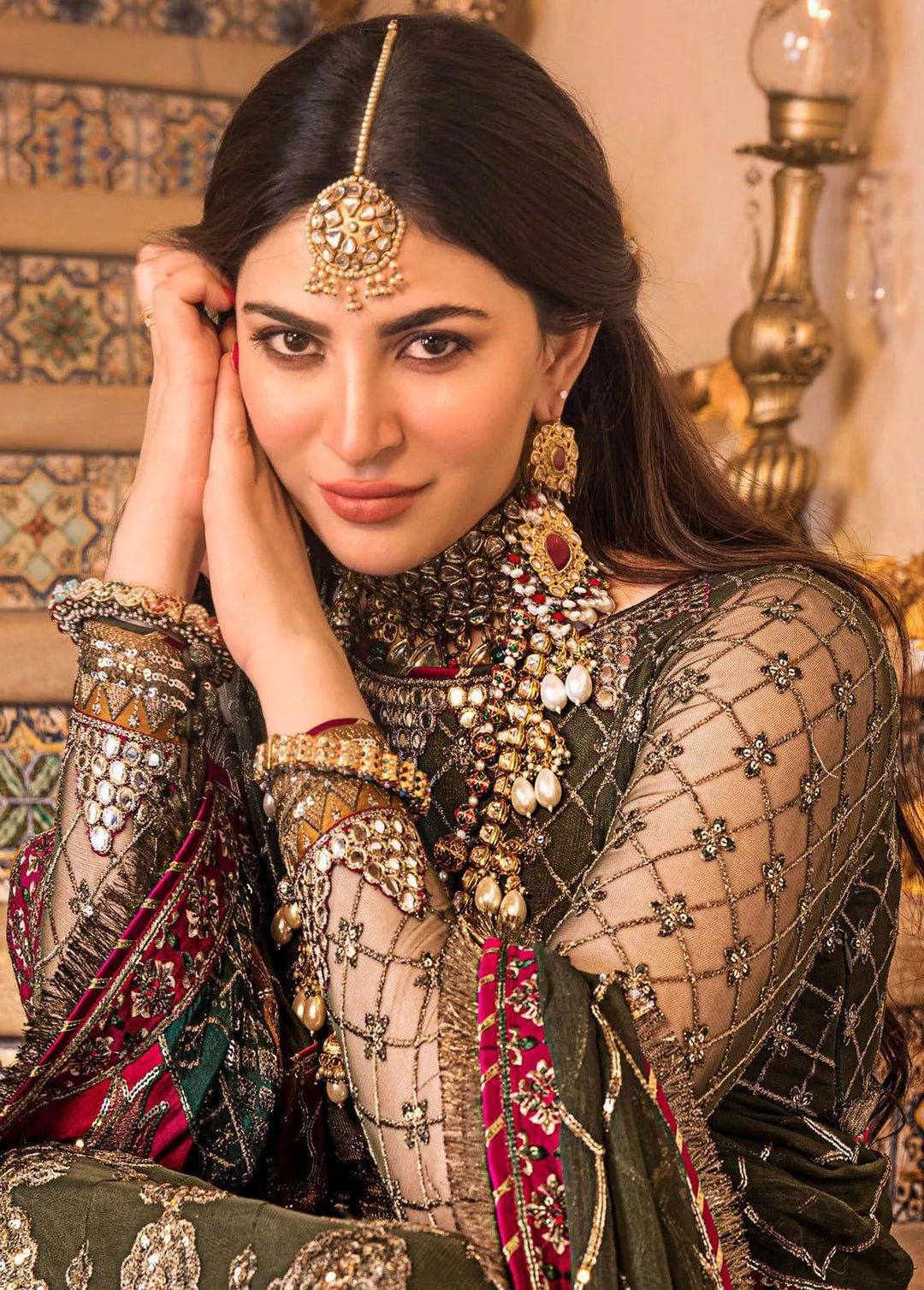 Baad-e-Naubahar by Asim Jofa Embroidered Net Unstitched Suit 3 Piece AJ22BN AJNB-10 - Wedding Collection