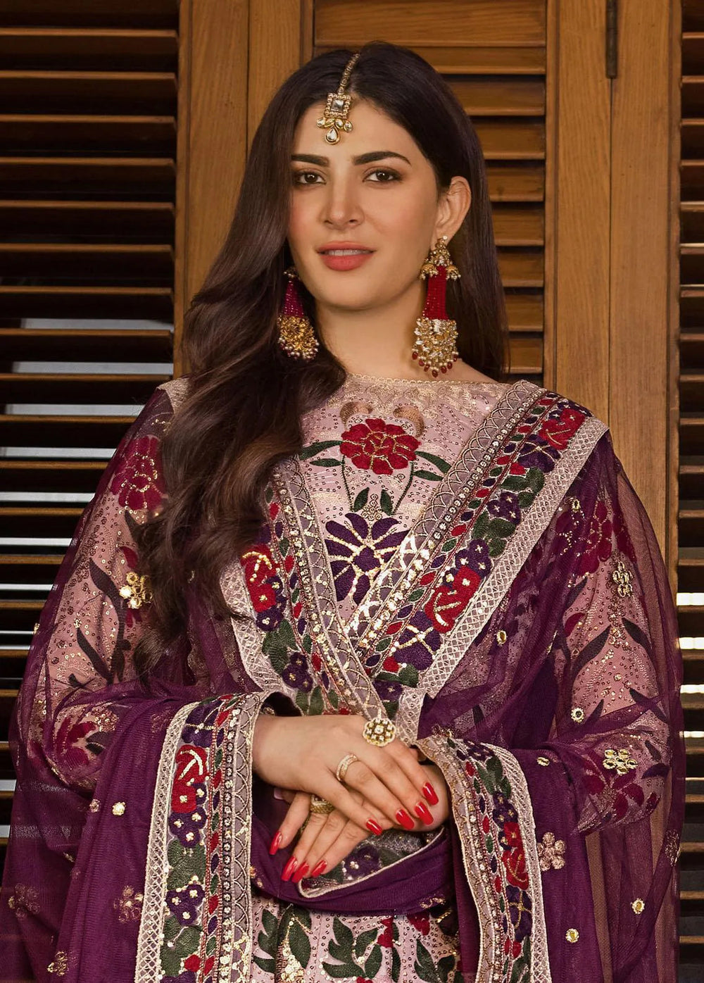 Baad-e-Naubahar by Asim Jofa Embroidered Organza Unstitched Suit 3 Piece AJ22BN AJNB-07 - Wedding Collection