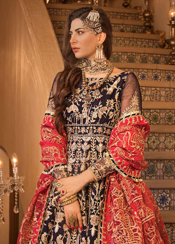 Baad-e-Naubahar by Asim Jofa Embroidered Organza Suits Unstitched 3 Piece AJ22BN AJNB-02 - Wedding Collection