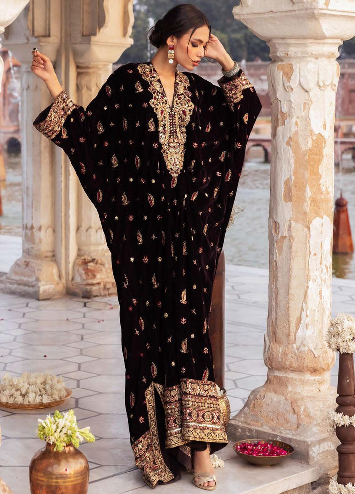 Baagh By AIK Atelier Embroidered Velvet Suits Unstitched 2 Piece AIK22B Look 4 - Winter Collection