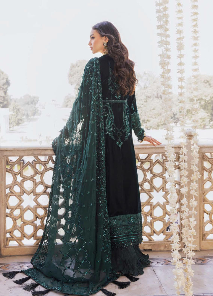 Baagh By AIK Atelier Embroidered Velvet Suits Unstitched 3 Piece AIK22B Look 8 - Winter Collection