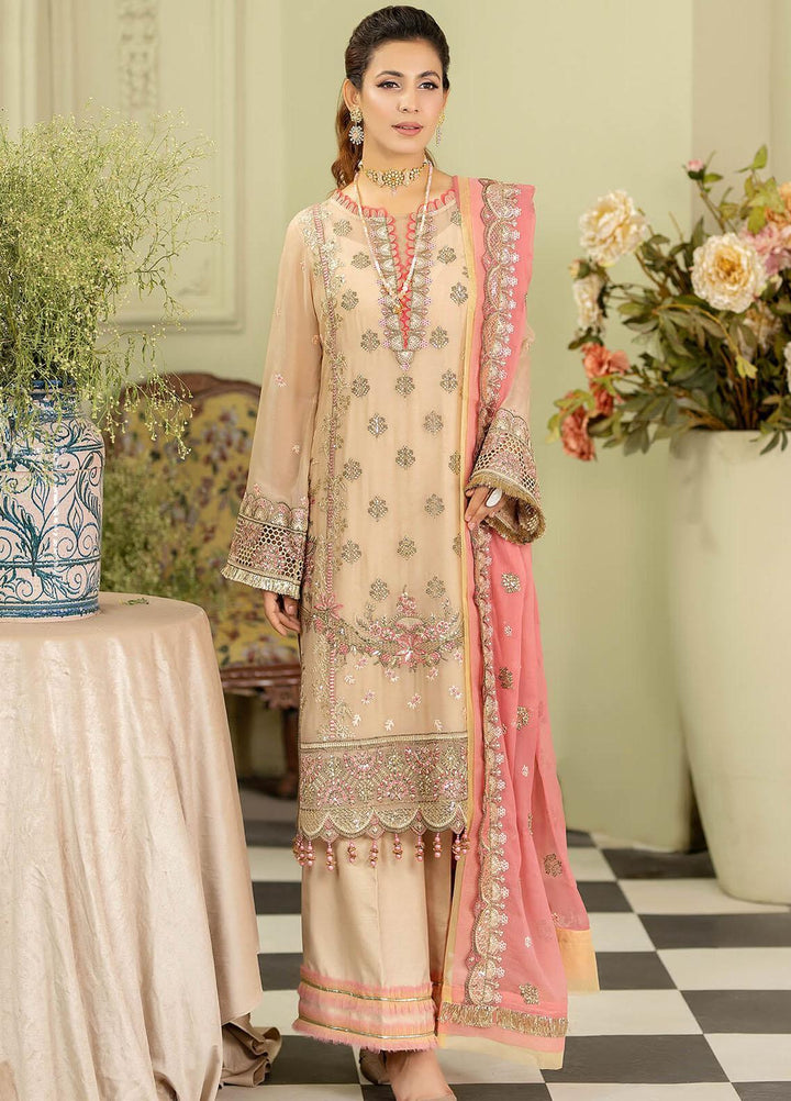 Baagh By Imrozia Premium Embroidered Chiffon Suits Unstitched 3 Piece IMP23BG M-41 Nargiz Aabi - Formal Collection