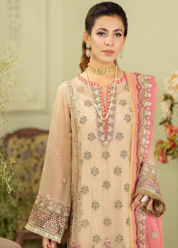 Baagh By Imrozia Premium Embroidered Chiffon Suits Unstitched 3 Piece IMP23BG M-41 Nargiz Aabi - Formal Collection