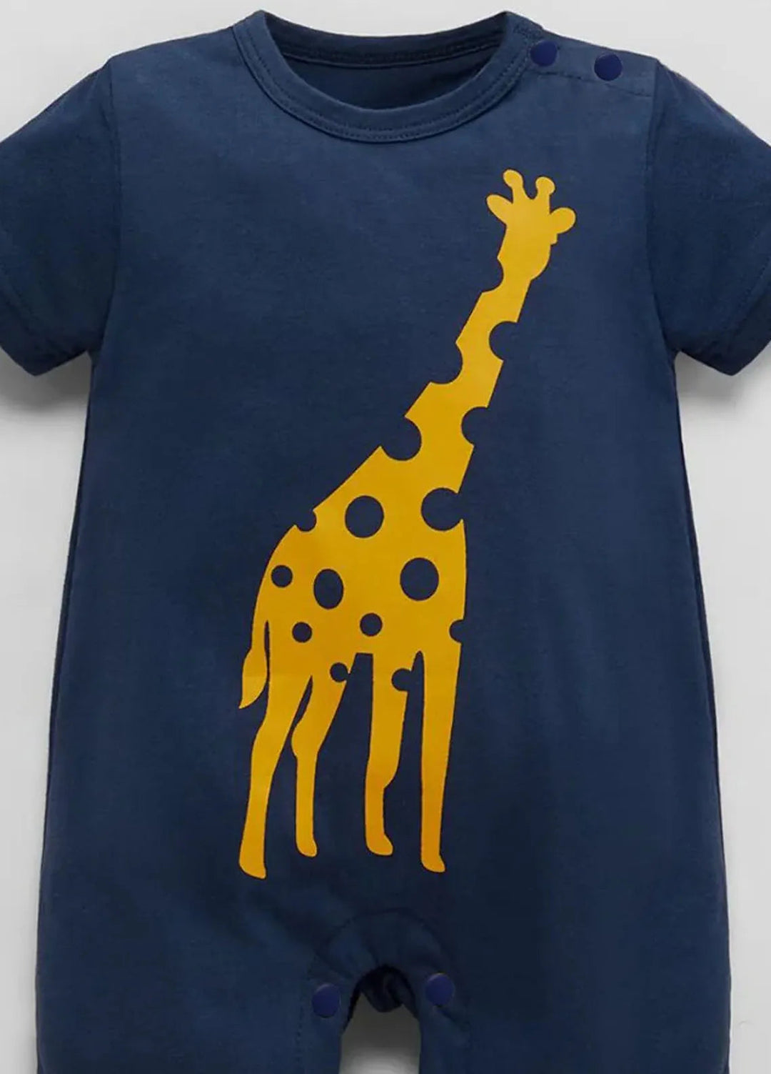 Baby Nest Casual Romper Giraffe - Blue